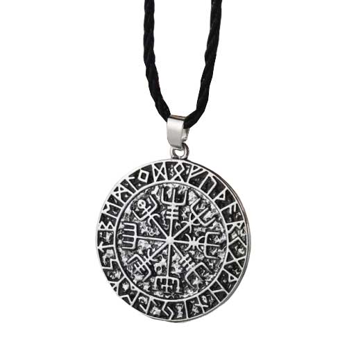 pendentif vegvisir argent