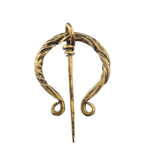 Viking Man Brooch Gold