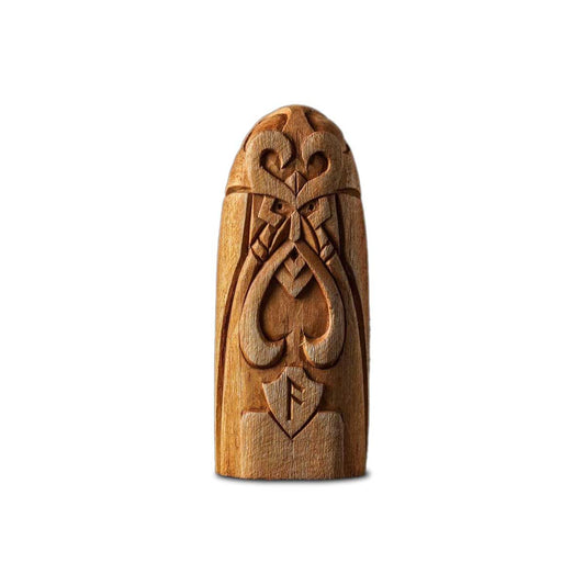 Statuette Viking en bois Loki