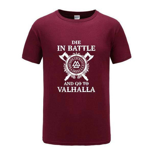 T-shirt Valhalla <br> Bordeaux