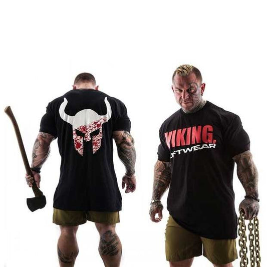 t shirt viking musculation