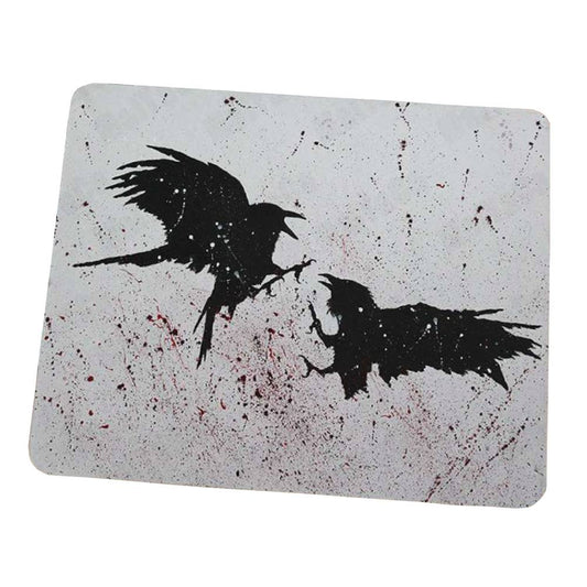 Tapis de souris viking combat des corbeaux