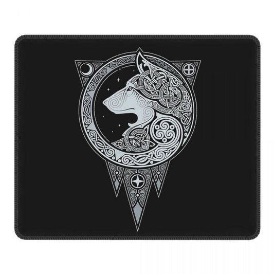 Tapis de souris viking loup des neiges