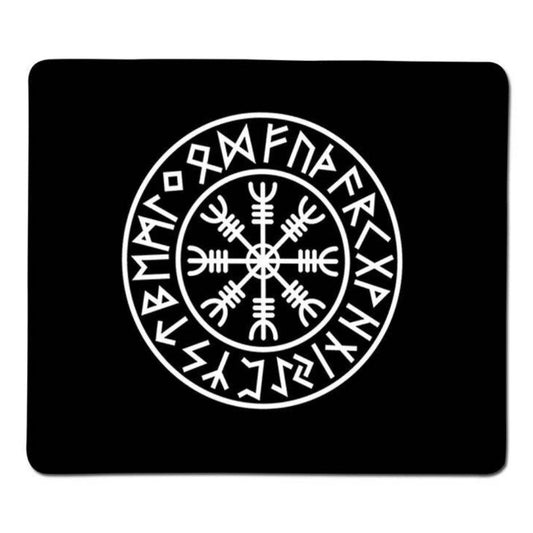 Tapis de souris viking runes et heaume de la terreur