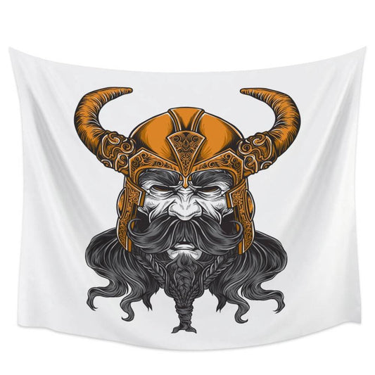 Tapis mural viking ancien combattant