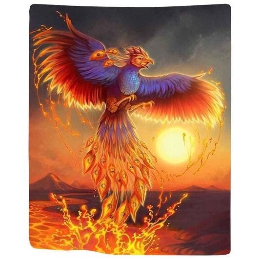 Tapis mural viking phoenix du muspelheim