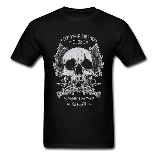 t shirt viking tete de mort