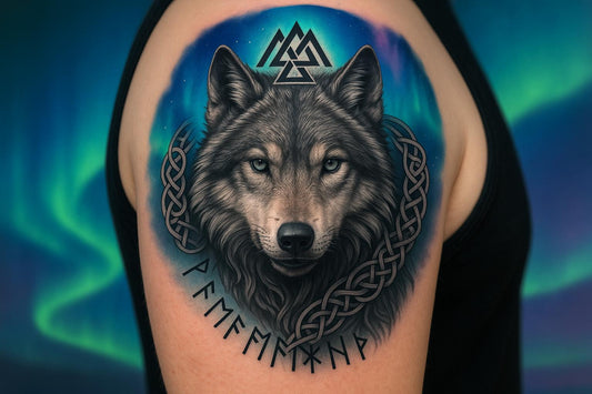 Tatouage viking loup