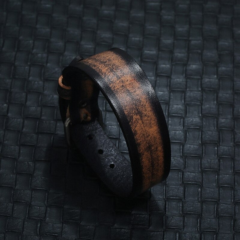bracelet viking midgard noir