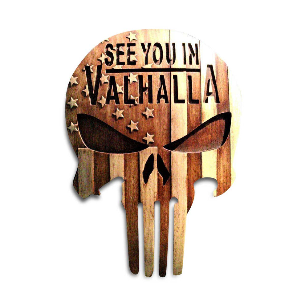 Viking American Skull Valhalla Wall Art Invasion Viking Shop Ervald