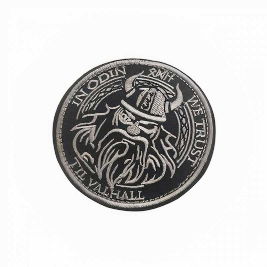 Badge Viking Odin gris