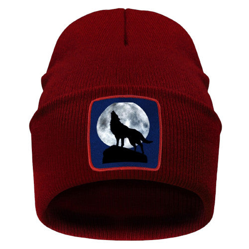 Bonnet Viking Loup Fenrir rouge