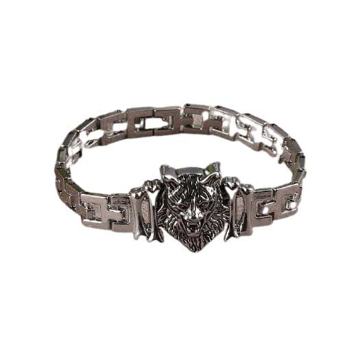 Bracelet Viking Loup en Acier