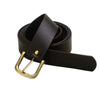Black Leather Viking Belt