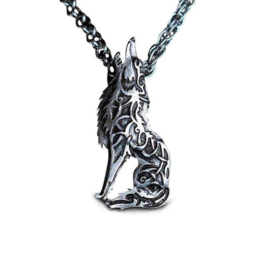Collier Loup Hurlant