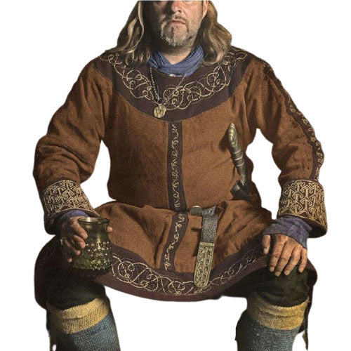Déguisement viking jarl marron