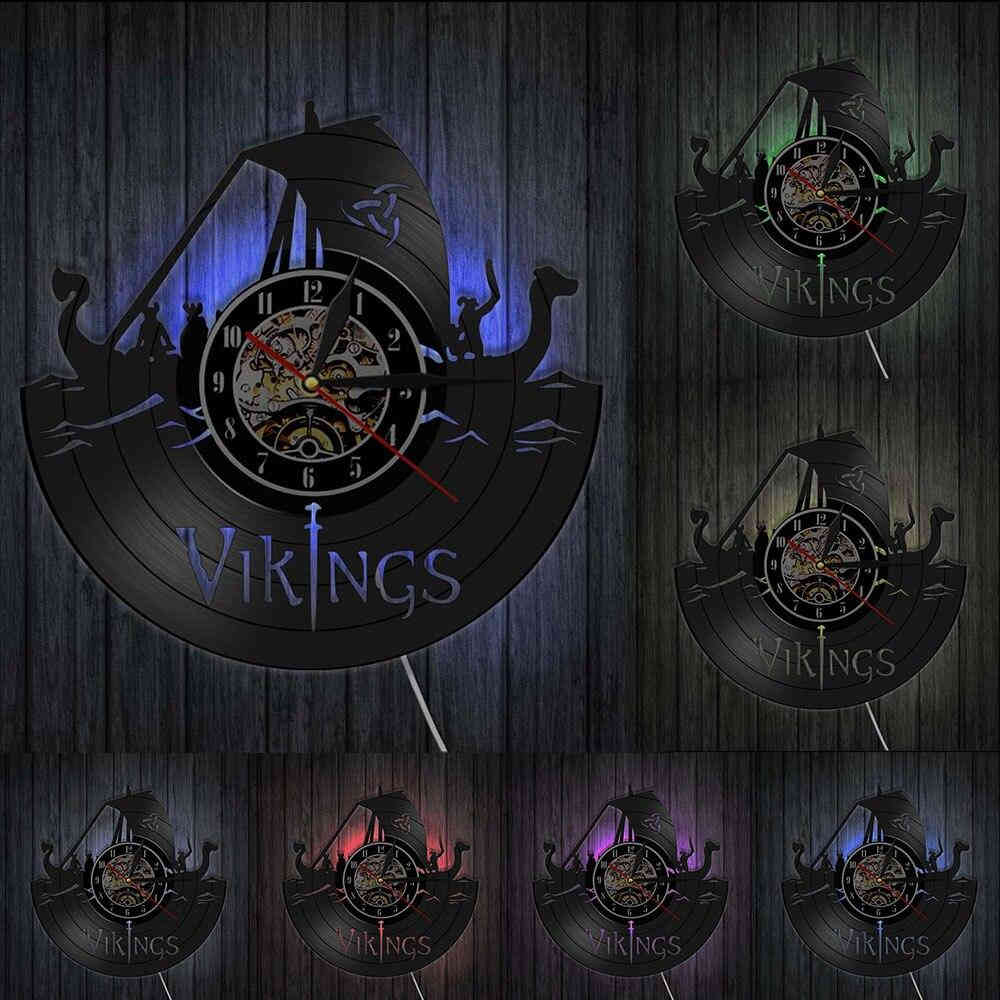 Horloge Viking Drakkar led