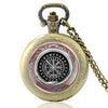 Pocket Watch Viking Runic Compass 