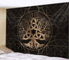 Viking Tree and Triquetra Wall Rug