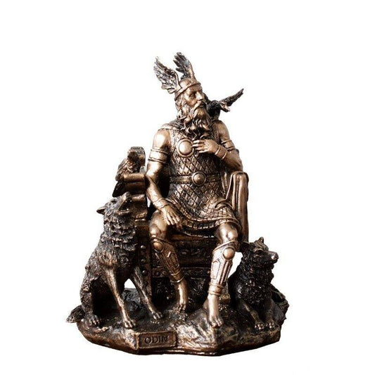 Statue Viking Odin sur Hlidskjalf