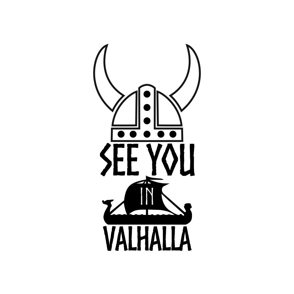 Stickers Viking See You in Valhalla