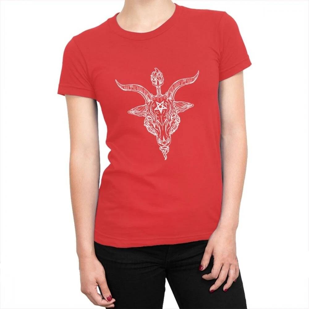 T-shirt Viking bouc de satan rouge