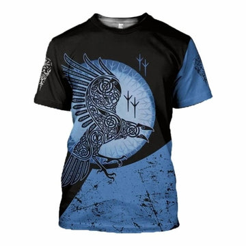 T-shirt Viking corbeau au clair de lune
