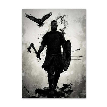 Tableau Viking Ragnar le Combattant