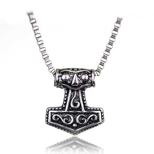 Sacred Amulet of Thor's Hammer in Wrought Iron