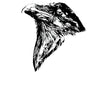 Raven's Head Viking Stickers