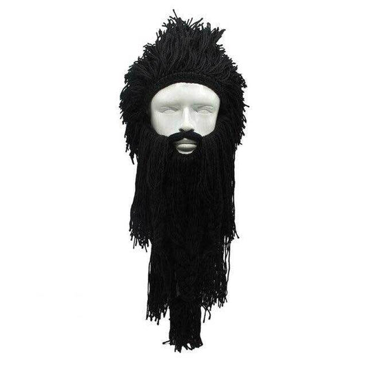 barbe viking deguisement noir