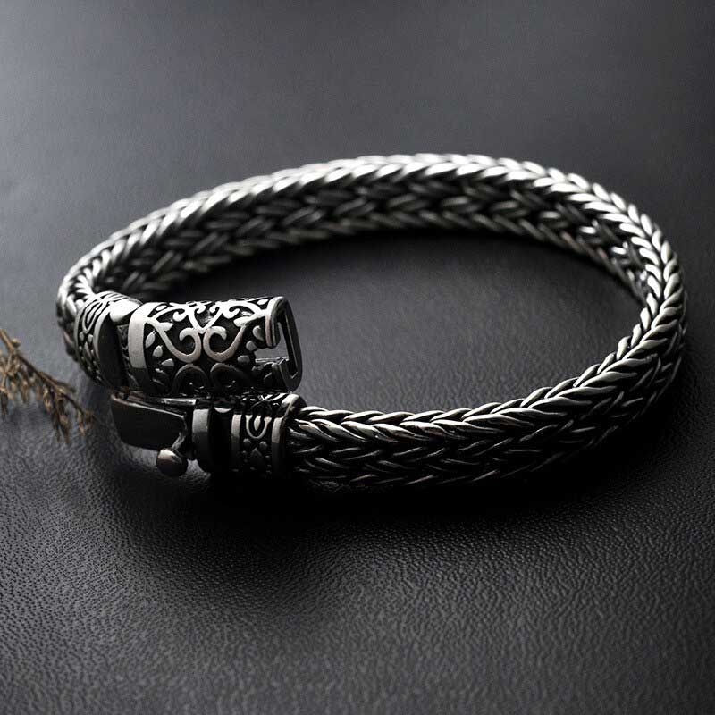 Bracelet Viking Argent Massif ouvert