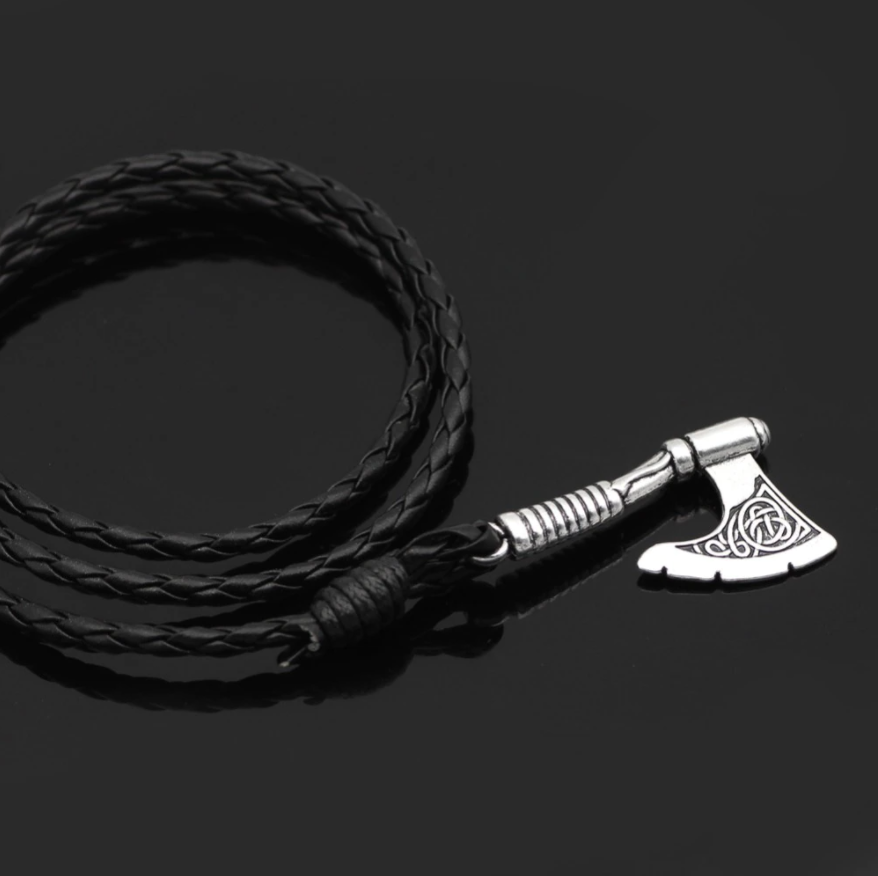 Silver Viking Axe Wrap Bracelet - Surflegacy