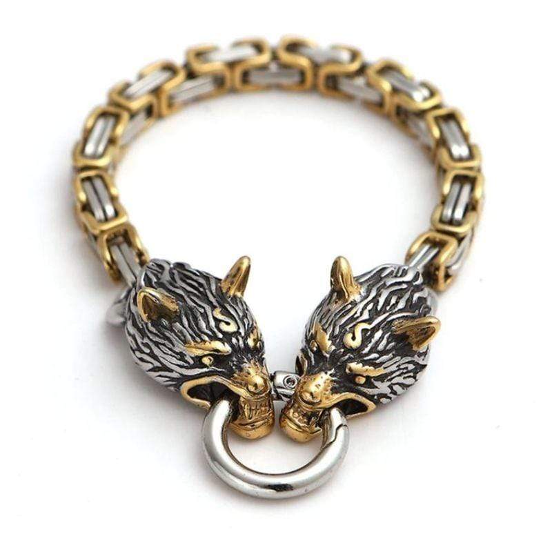 Fenrir Wolf Viking Bracelet