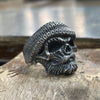 Bearded Skull Ring (Silver)