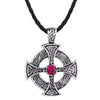 Pendentif Viking <br> Croix Celtique avec rubis