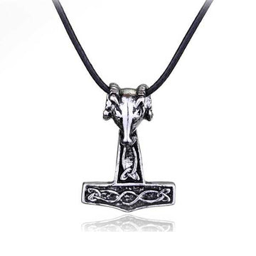 Thor's Hammer The Goat Tanngrisnir Viking Necklace