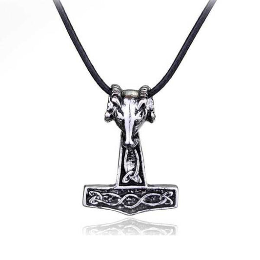Thor's Hammer The Goat Tanngrisnir Viking Necklace