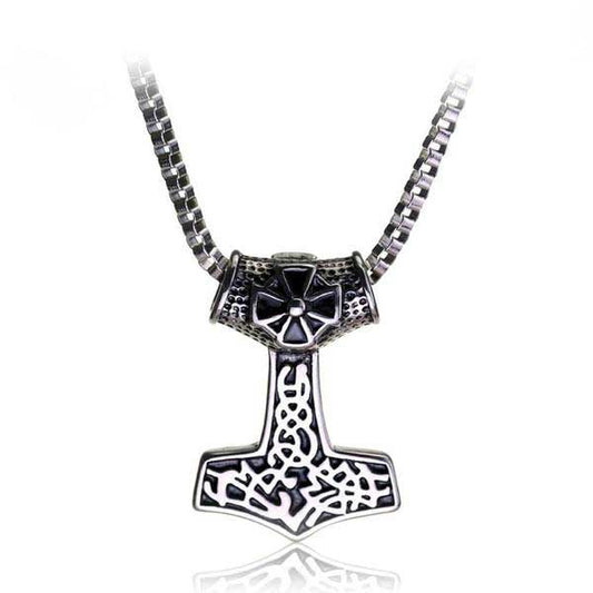 Midgard Thor's Hammer Viking Necklace