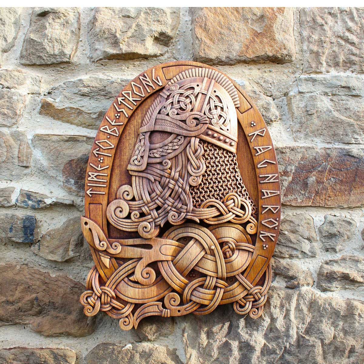 decoration murale casque viking