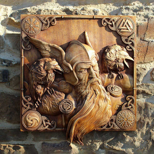 Décoration Murale Odin en bois