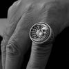 Engraved Skull Ring (Silver)