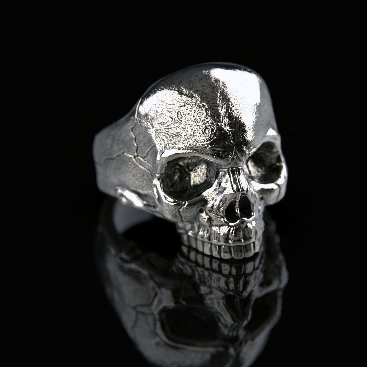 Keith Richards Skull Ring Silver Ervald