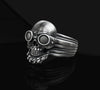SteamPunk Skull Ring (Silver)