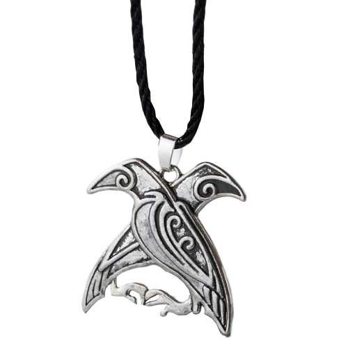pendentif corbeau viking