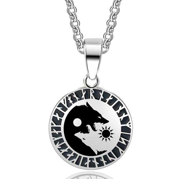 viking pendant Skoll and Hati
