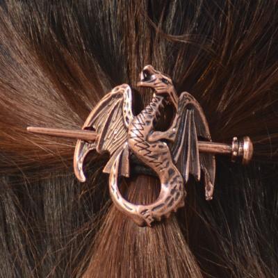 epingle à cheveux Le Dragon bronze