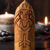 Statuette Viking en bois - Hel