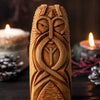 Wooden Viking statuette - Heimdal