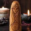 Wooden Viking statuette - Idunn